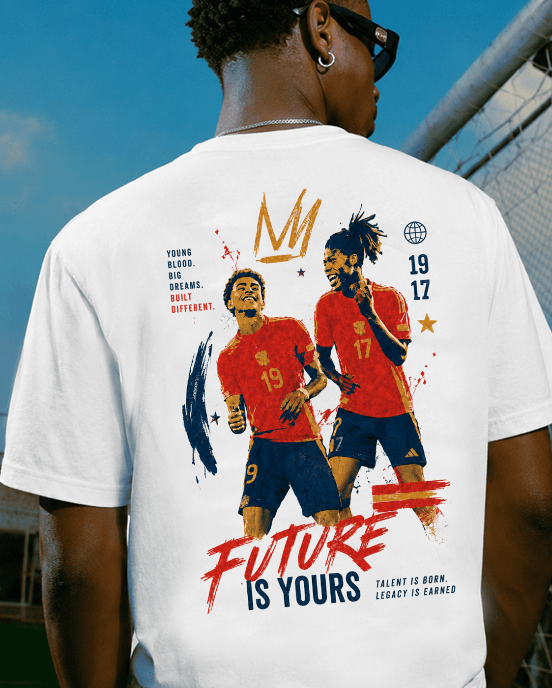 Young Vibes — camiseta España · Fútbol Champán