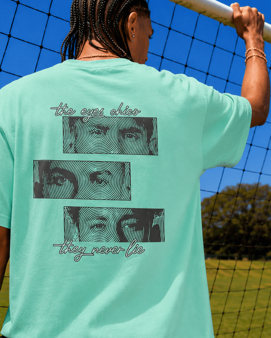 The Eyes Chico — camiseta Fútbol Añejo · Fútbol Champán